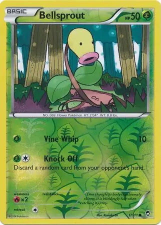 Furious Fists Bellsprout #1/111 reverse holo